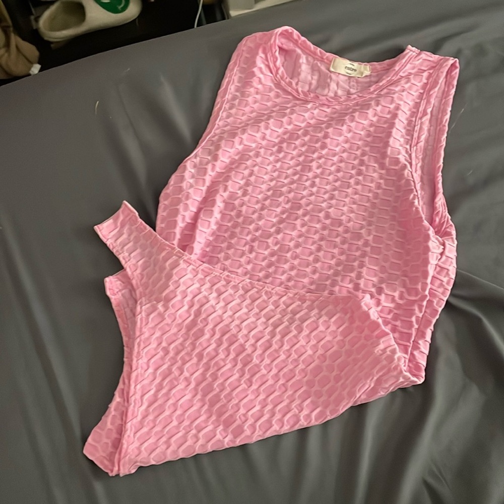 pretty pink body suit!